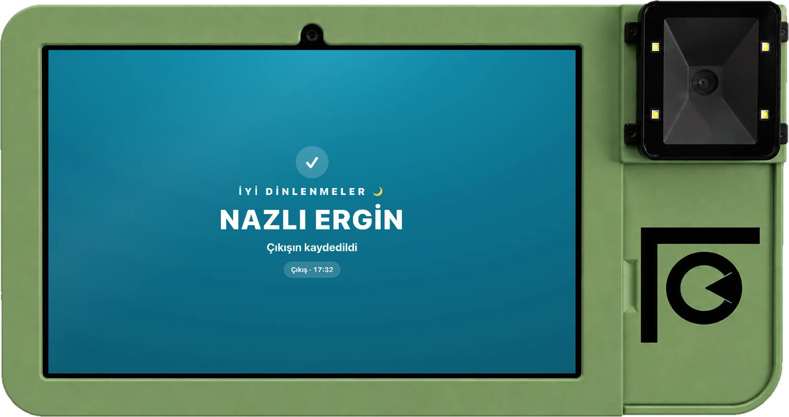 Çıkış ekranı: İyi dinlenmeler Nazlı Ergin